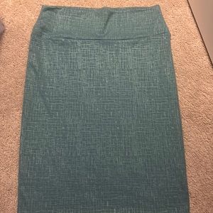 LuLa Roe Mint Green Pencil Skirt